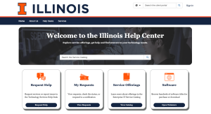 A screenshot of the service enterprise catalog home page
