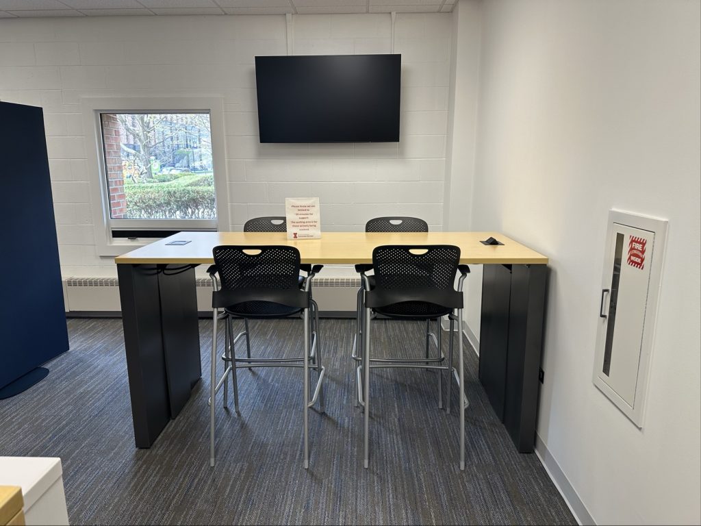 More seating for students as they wait.